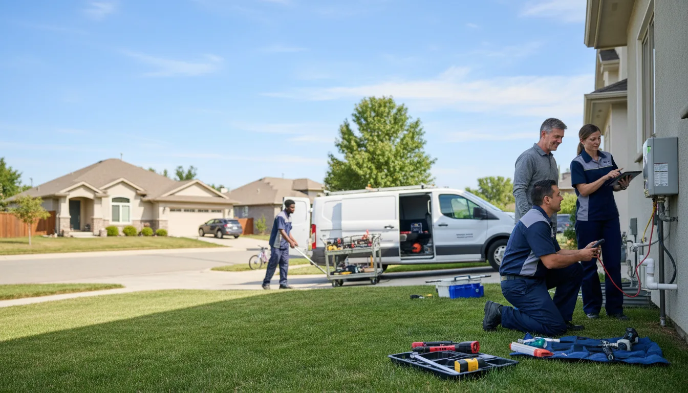 Tankless water heater service in Cranesville, PA